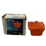 Fiesta Poppy Covered Box in box