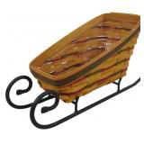 Longaberger 1997 Sleigh Basket 9x7x14