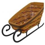 Longaberger 1997 Sleigh Basket 9x7x14