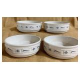 4 Longaberger Woven Traditions Soup/Cereal Bowls