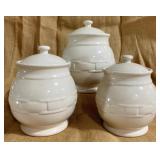 Longaberger Woven Traditions 3pc Canister Set