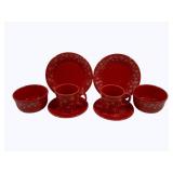 8pc Fiesta Snowflake Dinnerware