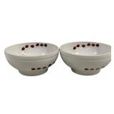 2 Fiesta Ladybug Bowls 6"