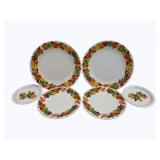 6pc Set Fiesta Leaf Plates, 6.5", 9", 12"