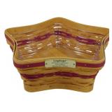 Longaberger 2001 Shinging Star Basket 3.5x10"