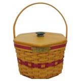Longaberger 1997 Snowflake Basket 8x9"