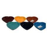 6 Fiesta Heart Bowls 5.5 x 6