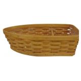 Longaberger 2002 Boat Basket 4x13x6.5