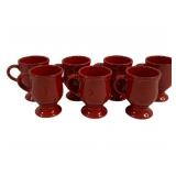 7 Pfaltzgraff Footed Mugs 5"