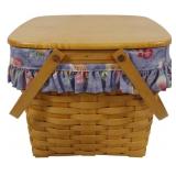 Longaberger 1998 Two Pie Basket 11x12x12