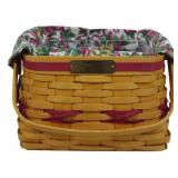 Longaberger 2000 Deck the Halls Basket 6x9x9