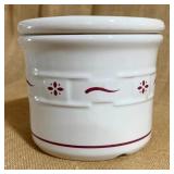 Longaberger Woven Traditions Red 1pint Crock