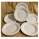 6 Longaberger Woven Traditions 10" Dinner Plates
