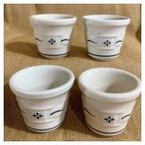 4 Longaberger Woven Traditions 2" Votives
