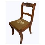Carved Needlepoint Seat Child