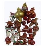 Lot of Assorted Plastic Holiday Ornaments