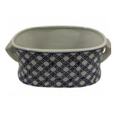 Blue & White Small Tub 6 x 15 x 9