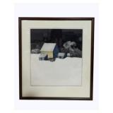 Signed & Numbered Framed Sketch 29 x 26