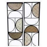 Pair of Decorative Wall Art - 10.5 x 30 each