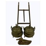 4 Brass Items