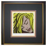 SLEEPING GIRL PRINT BY ROY LICHTENSTEIN