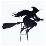 Metal Witch Decoration - 39" tall