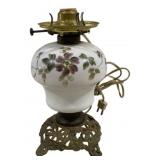 Vintage Lamp Base, Painted 11"