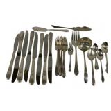 28 Pc Silver Plate Flatware