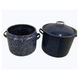 2 Metal Cooking Pots 11 x 15