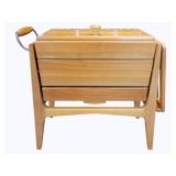 Scandinavian Mid-Century Cantilever Sewing Stand