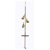 Tension 3 Cone Light Floor To Ceiling Lamp w/Table