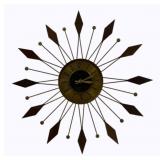 Welby Mid-Century Starburst Wall Clock
