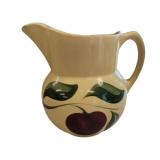Watt Pottery Pitcher Apple - chip on spout