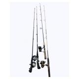 4 Fishing Rods & Reels
