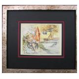 ORIGINAL 1946 DON QUIXOTE A LA MANCHA ILLUSTRATION