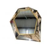 Chelsea House Petrified Wood Geometric Mirror