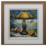 STAIN GLASS LAMP 1 SIGNED AND NUMBERED BY VAN GOGH