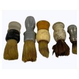 5 Vintage Shaving Brushes