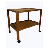 Mid-Century Teak Beverage Cart 29 x 31 x 22