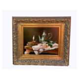 Framed Canvas Artwork w/ COA 34 x 38