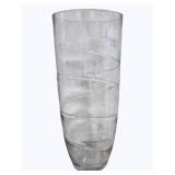 Large Swirl Glass Vase 25"