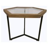 Glass Top Octagon Table 20 x 24 x 24