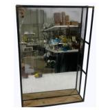 Wood, Metal & Mirror Shelf - 16 x 24 x 3