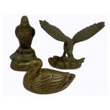 3 Brass Birds