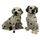 2 Dalmatian Dog Figures - 11" tall