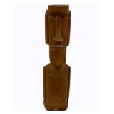 Hand-Carved African Fertility Statue - 14" tall
