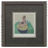 SEATED FIGURE PRINT 77/100 BY FRANCIS BACON