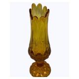Vintage "Moon & Stars" amber swung vase