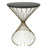 Brass & Marble Table 25 x 18.5