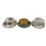 3 Cups & Saucers 3 x 6